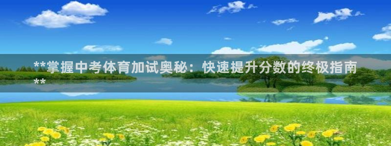 极悦平台是干什么的：**掌握中考体育加试奥秘：快速提