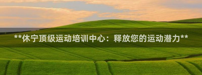 极悦官网的登录方法：**休宁顶级运动培训中心：释放您