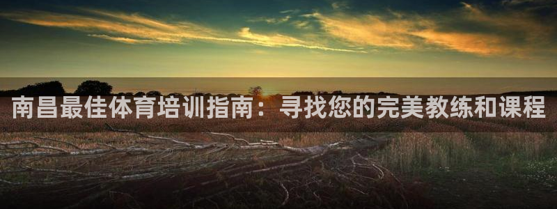 极悦平台看7O777：南昌最佳体育培训指南：寻找您的