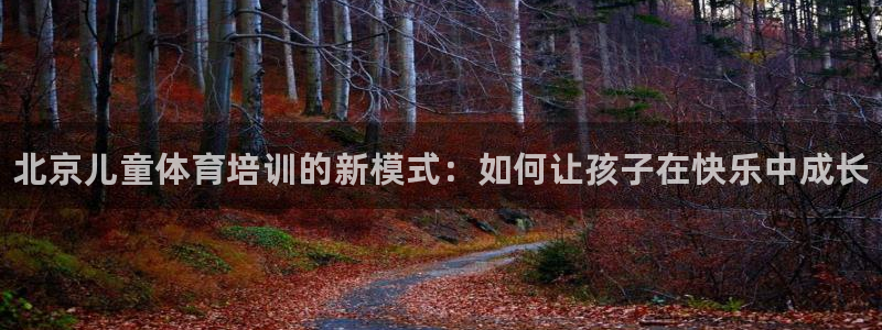 极悦平台网址皮皮虾：北京儿童体育培训的新模式：如何让孩子在快