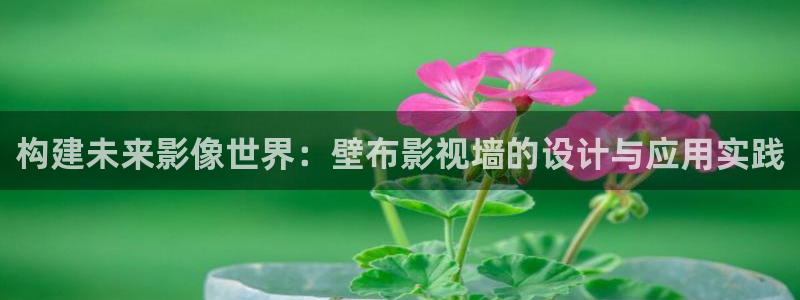 伊人影院中文字幕在线观看：构建未来影像世界：壁布影视墙的设计与应用实践